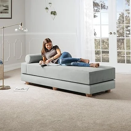Memory foam mattress in Jaxx Alon daybed sleeper chaise