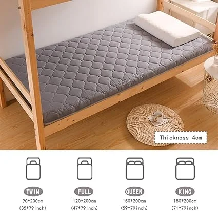 Comparison of JINGTAOO single, twin, queen, and king size floor mattresses