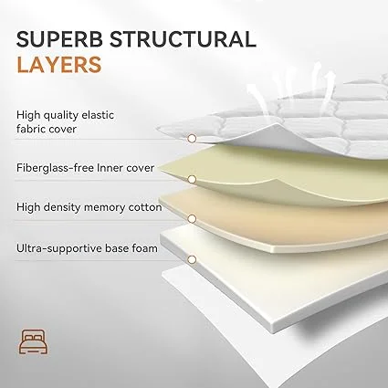 6 inch KBQ memory foam bed for cooling night sleep