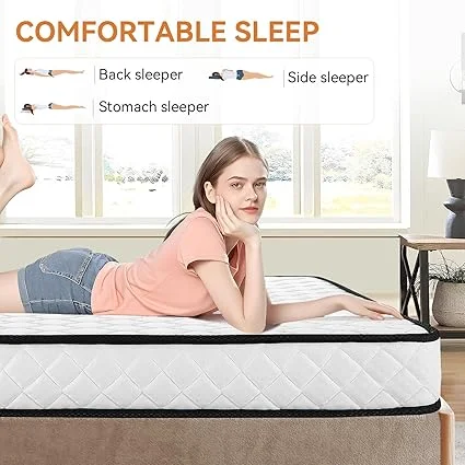 KBQ mattress with cooling technology and pressure relief