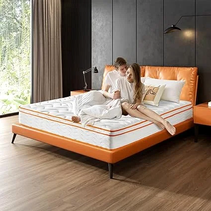 KBQ Twin hybrid mattress with gel memory foam layer