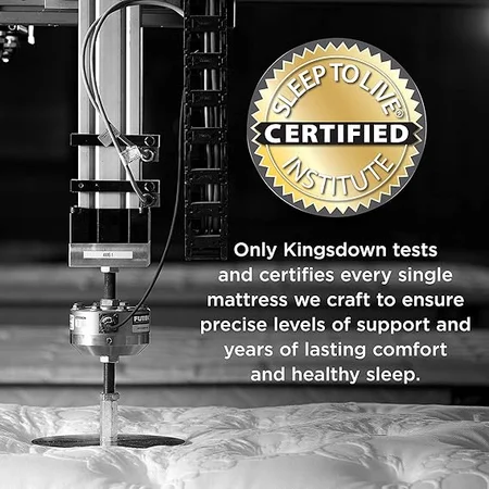 Durable construction and multiple comfort layers of Kingsdown mattress