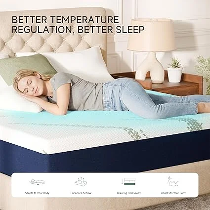 10-inch queen size mattress by KONFEIN designed for adults and couples