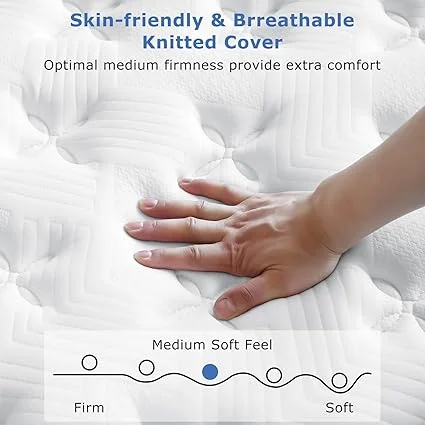 CertiPUR-US certified full mattress with reinforced edge support