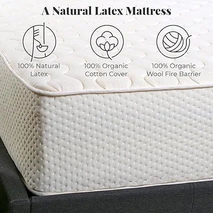 Handcrafted in USA mattress with GOTS certified organic cotton materials