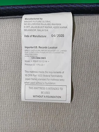 Fiberglass-free LAZYCAT twin mattress in a bedroom setting