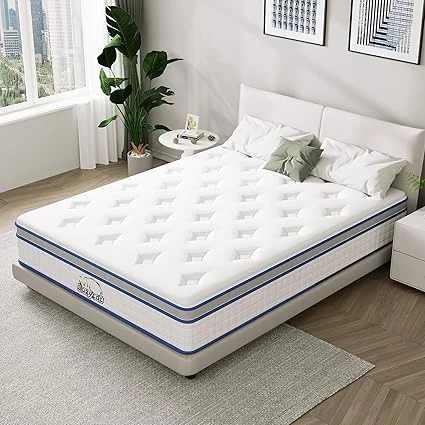 Unboxing and setting up the LAZYCAT hybrid mattress in a box