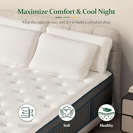 14-inch Lechepussleep hybrid mattress for pressure relief and better sleep