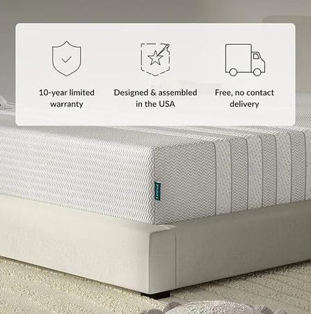 Leesa mattress with soothing and responsive memory foam layers
