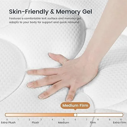 14-inch thick hybrid California king size mattress by LETMOON