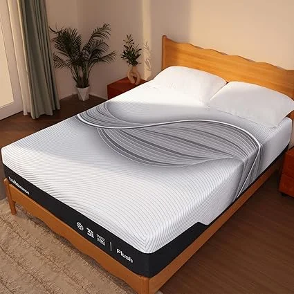 Life Balance 14 inch queen hybrid mattress with bamboo charcoal gel memory foam