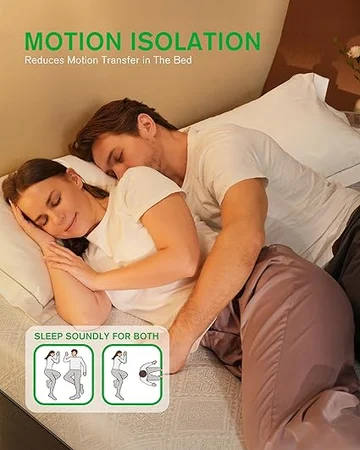 8-inch thick Life Balance memory foam mattress with multiple layers