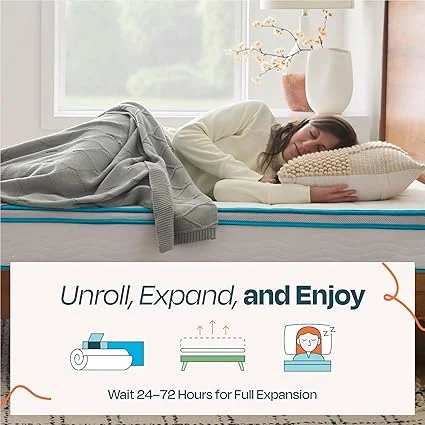 Linenspa full size mattress featuring breathable and cooling sleep technology