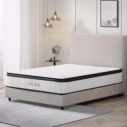 LPLEA hybrid mattress with memory foam and medium firm support