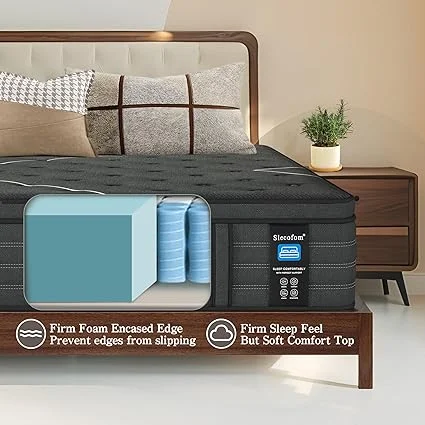 Luckyvo queen mattress providing extra lumbar and hip support with gel foam