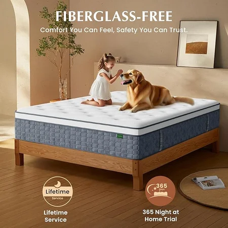 Luxysea medium firm mattress designed for back pain relief and support