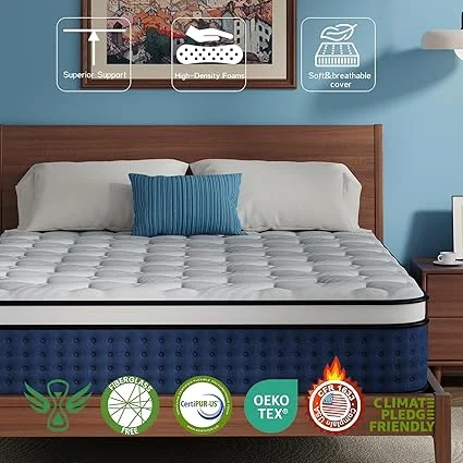 CertiPUR-US and Oeko-TEX certified Luxysea medium firm mattress