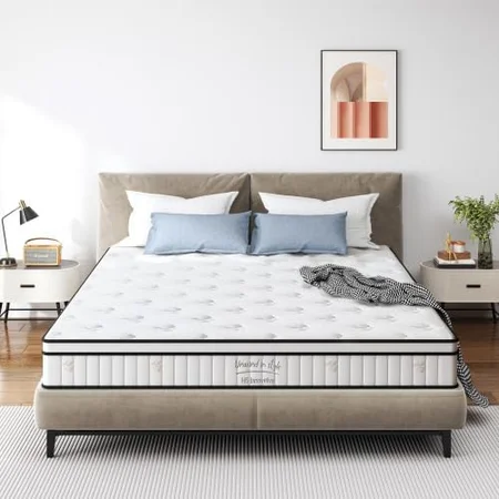 Majnesvon queen hybrid mattress in compact shipping box