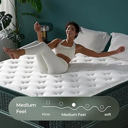 12 inch Mambrc hybrid mattress construction for bedroom
