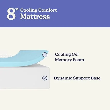 Max & Lily cooling comfort mattress designed for bunk beds