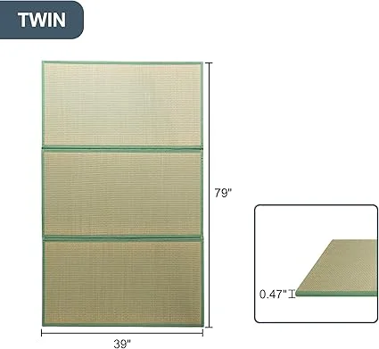 Portable folding mat from MAXYOYO, perfect for tatami-style flooring and easy storage