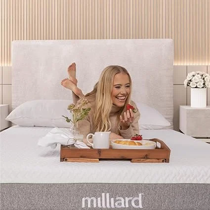 Firm memory foam twin mattress by Milliard for classic comfort and restful sleep