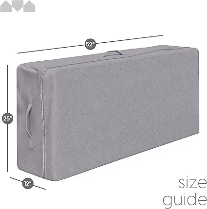 Milliard carry case with sturdy handles for easy transport of folding mattress