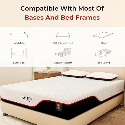 MLILY mattress in bedroom setting demonstrating sleep comfort