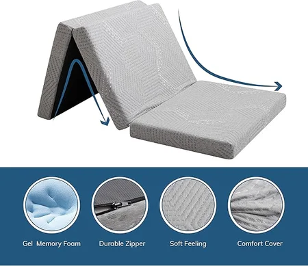 MLILY folding mattress with carrying handle for easy transportation