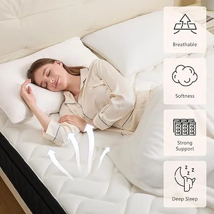 Hybrid mattress with memory foam and springs for comfort