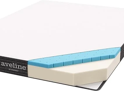 Gel-infused sleep surface for temperature regulation on Modway mattress