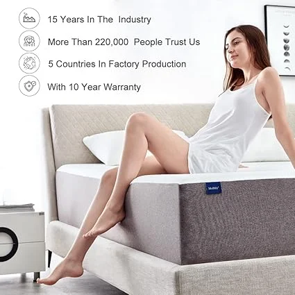 Molblly memory foam mattress providing comfortable sleep surface