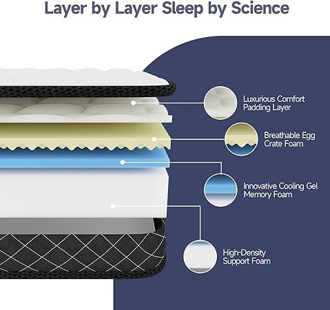 Moongaze bed in a box featuring cooling comfort and medium firm support