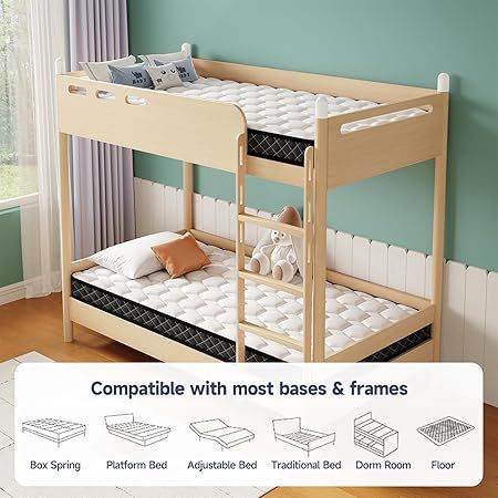 Moongaze gel foam mattress with cooling support in twin size