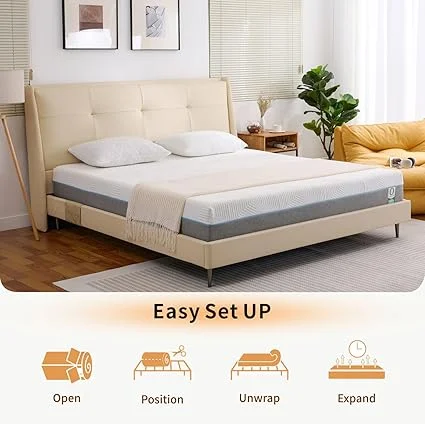 Firm foam mattress designed for back pain relief and support