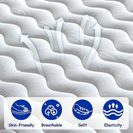 Breathable MWrouqfur mattress perfect for guest rooms and dorm rooms