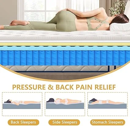 Fiberglass-free queen mattress for safe and healthy sleep