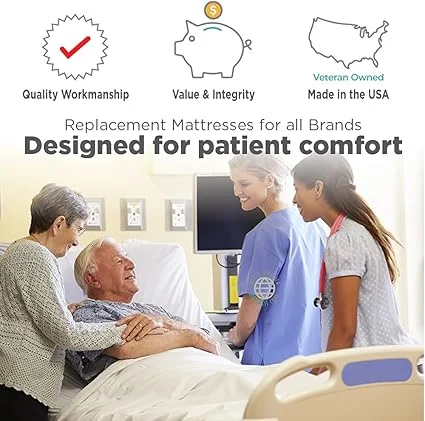 Advanced Care mattress designed for optimal patient comfort and recovery