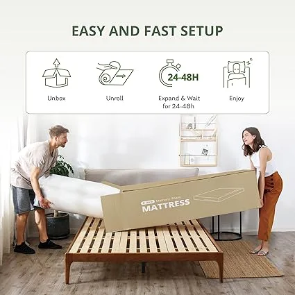 Cross-section view of NAPSIE mattress layers showing gel-infused memory foam