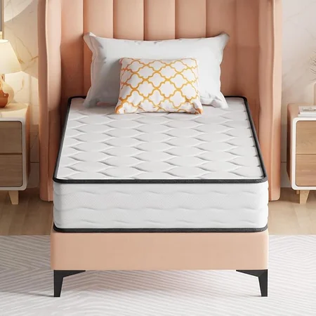 NChanmar 10 inch twin hybrid mattress with innerspring and foam layers