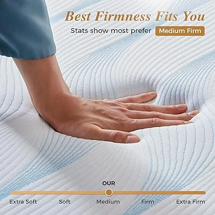 Full mattress dimensions 75x54x10 inches in a box