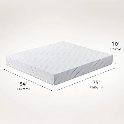 Full size mattress providing pressure relief and body support