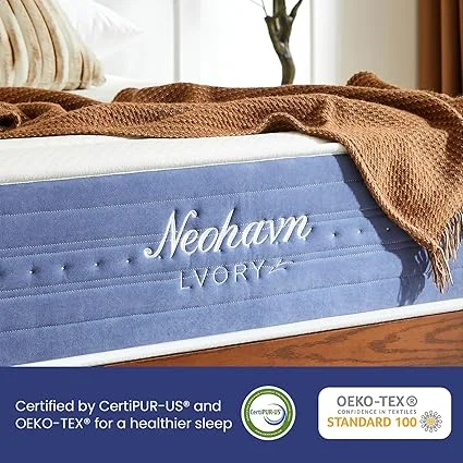 Twin XL bed mattress by Neohavn with gel-infused foam