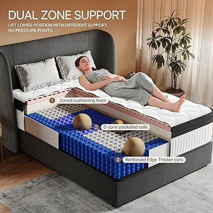 Niceclub 12 inch mattress with cooling features and support for better sleep
