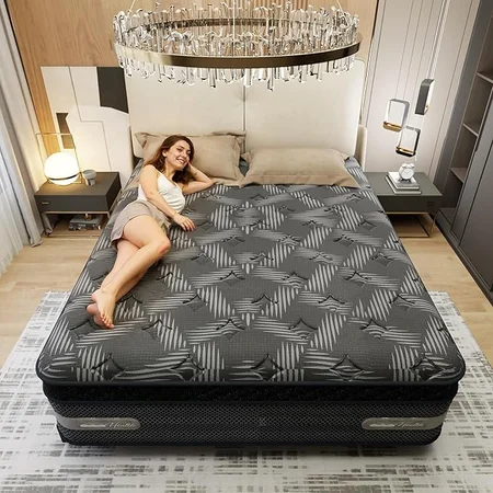 Niceclub 12 inch queen hybrid mattress with independent pocket springs