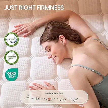 Niceclub queen mattress featuring cooling gel technology and reinforced edge support