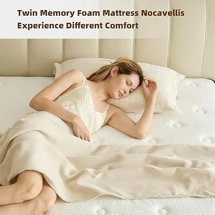 Comfort layers in 8-inch Nocavellis hybrid twin mattress construction
