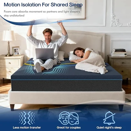 Nordhive medium firm memory foam bed mattress with supportive design