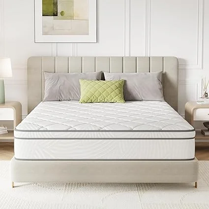 Novilla 10 inch full hybrid mattress with individual pocket springs for support