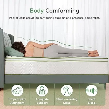 10 inch Novilla king mattress offering pressure relief and comfort